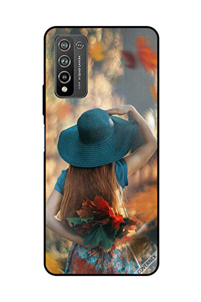 Covernex Protective Case Cover For Honor 10X Lite Hat Girl Hiding Love Leaves