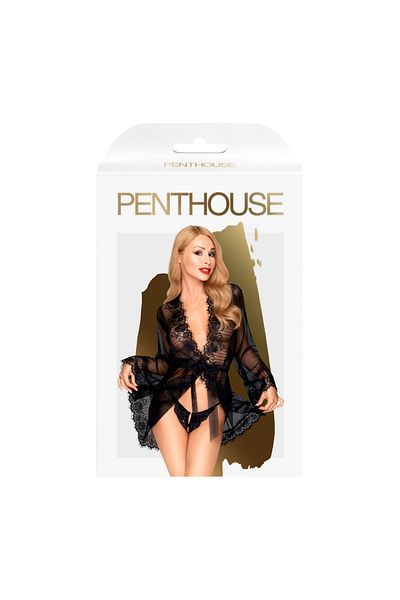 Penthouse Penthouse Hypnotic Power Kimono, black, size S-L