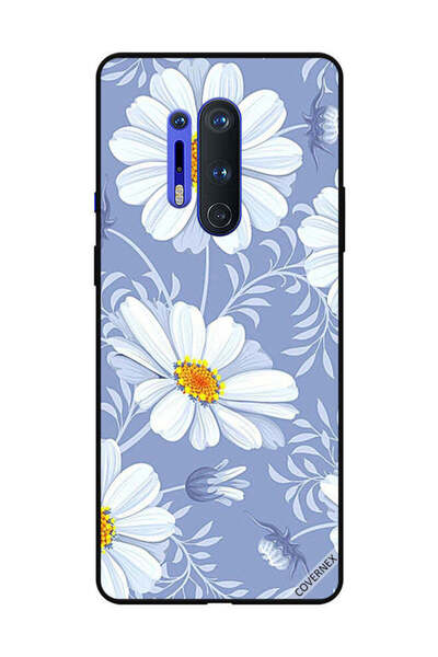 Covernex غطاء حماية لهاتف OnePlus 8 Pro - زهور بيضاء مزهرة