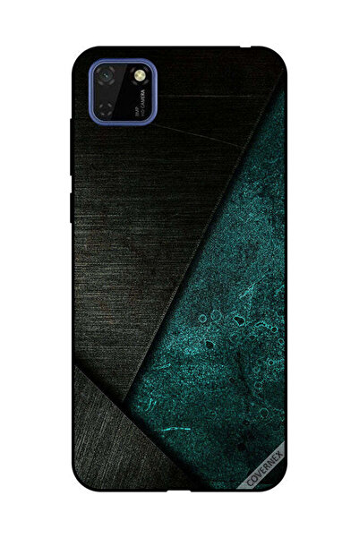 Covernex غطاء حماية لهاتف هواوي Y5P بنمط أسود وأخضر غامق