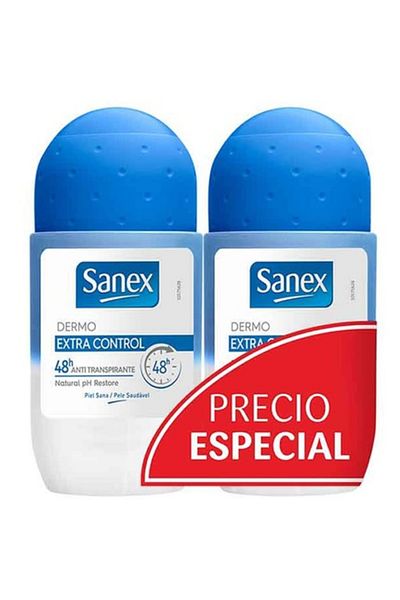 Sanex Sanex Dermo Extra Control 48h Duplo Roll-On Deodorant 2x50ml