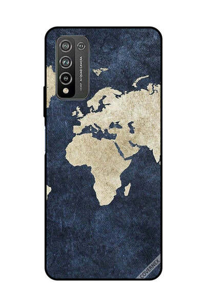 Covernex Protective Case Cover For Honor 10X Lite Map On Jeans Pattern