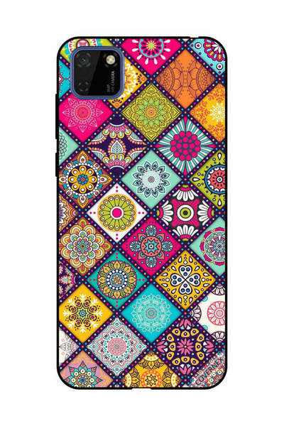 Covernex غطاء حماية لهاتف هواوي Y5P بنقشة زهور متعددة الأشكال