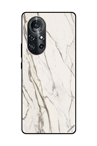Covernex غطاء حماية لهاتف هواوي نوفا 8 برو 5G بنمط رخامي أبيض متشقق