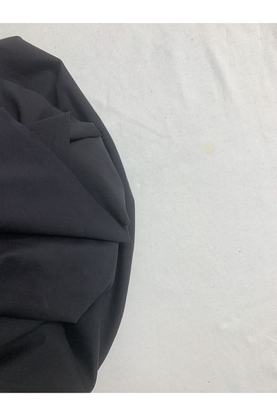 Yiğit Kumaş Flowing Flexible Suit Polyester Combed Fabric, Piece 75X140 cm Black Color