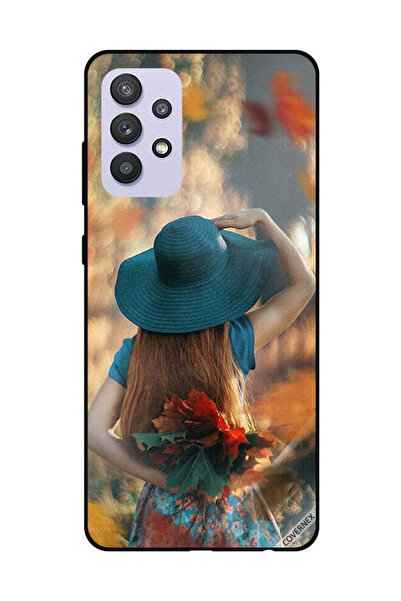 Covernex غطاء حماية لهاتف سامسونج جالاكسي A32 5G، فتاة قبعة تخفي أوراق الحب