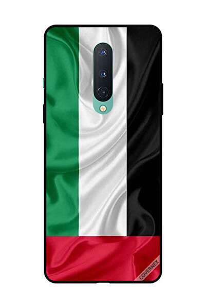 Covernex غطاء حماية لهاتف OnePlus 8 - قماش علم الإمارات العربية المتحدة