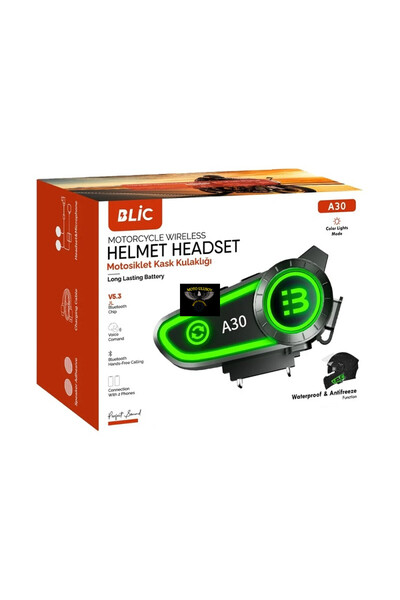MOTO ULUSOY Motosiklet Kask İntercom Blıc A30