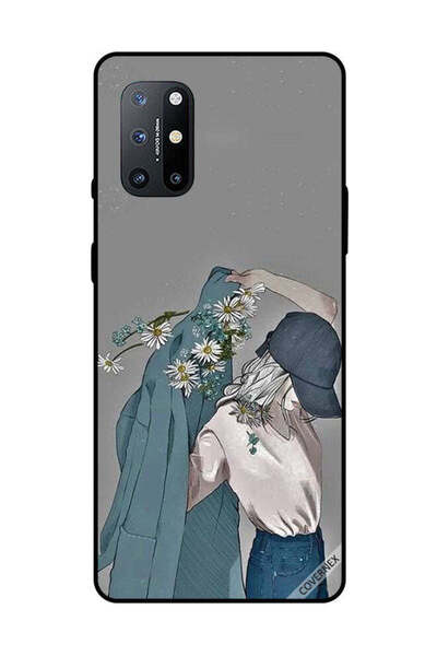Covernex غطاء حماية لهاتف OnePlus 8T، فتاة ترتدي معطفًا مزهرًا