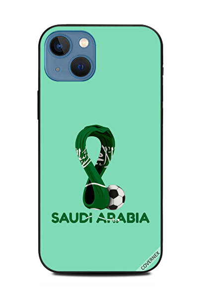 Covernex غطاء حماية لهاتف أبل آيفون 13 - علم السعودية في كأس العالم قطر 2022