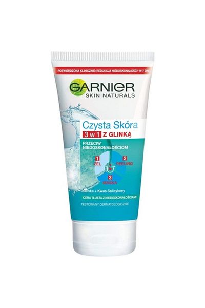 Garnier Masca cu Argilă 3-în-1, Garnier Pure Active, 150 ml