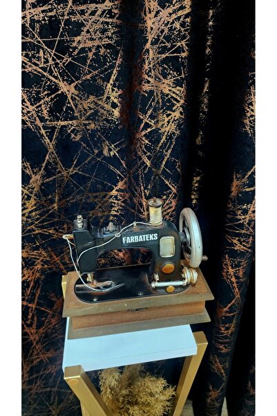 farbateks Black Bronze Foil Rustic Curtain Eyelet Ring Pipe Ring Decorative Curtain