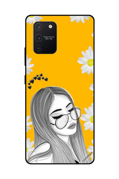 Covernex غطاء حماية لهاتف سامسونج جالاكسي S10 لايت - فتاة تحب خيالات النظارات