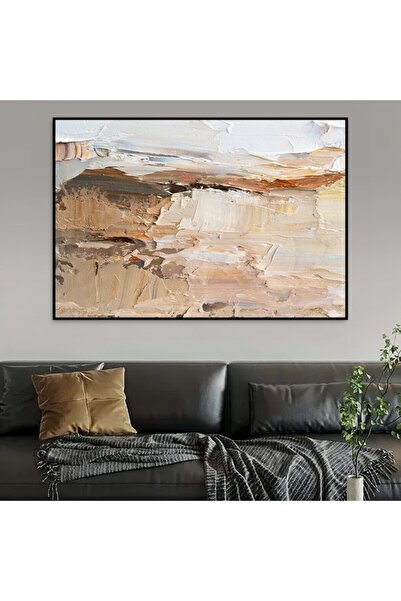 Marktna لوحة قماشية بتصميم الفن التشكيلي مع برواز أسود مجوف