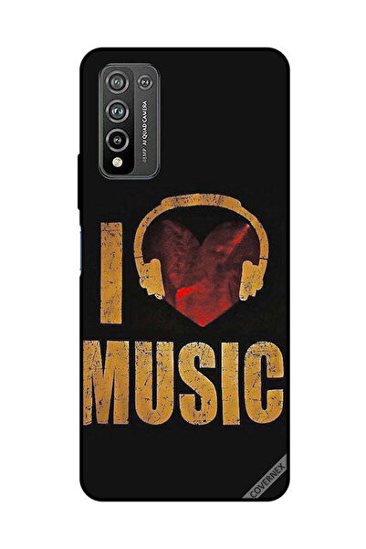 Covernex Protective Case Cover For Honor 10X Lite Vintage I Love Music