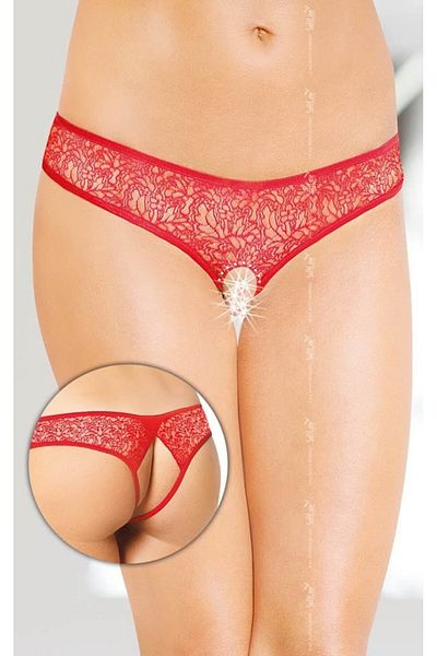 Softline Thong Panty, Model 2446, Red, Size S/M