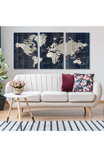 4gdran ثلاث لوحات خشبية ام دي اف مقاس 120x60 سم