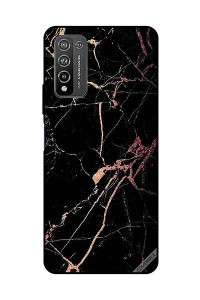 Covernex غطاء حماية لهاتف Honor 10X Lite بنمط رخامي أسود