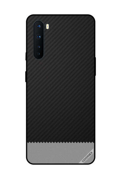 Covernex غطاء حماية لهاتف OnePlus Nord بنمط خطوط سوداء ورمادية