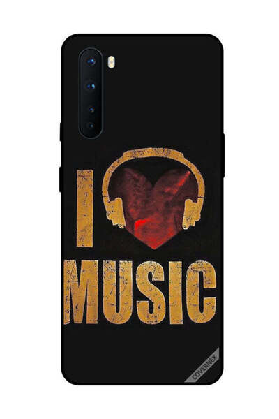 Covernex غطاء حماية لهاتف OnePlus Nord Vintage I Love Music