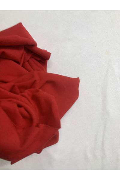 Yiğit Kumaş Red Baby Ribana Combed Cotton Fabric, Piece 90X160 cm