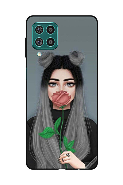 Covernex غطاء حماية لهاتف سامسونج جالاكسي M62/F62 بطبعة فتاة لطيفة تخفي فمها ...