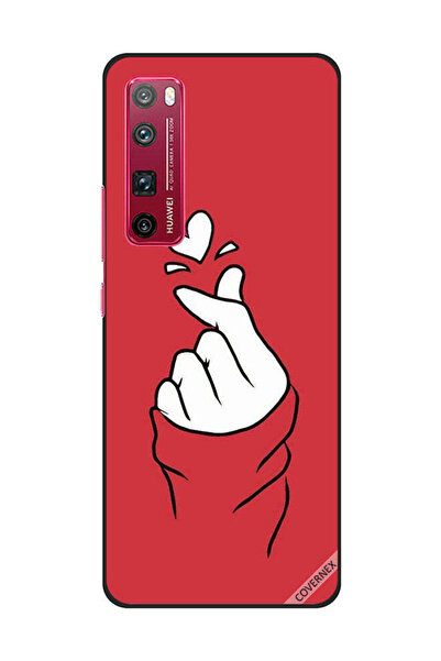 Covernex غطاء حماية لهاتف هواوي نوفا 7 برو سناب لوف أحمر