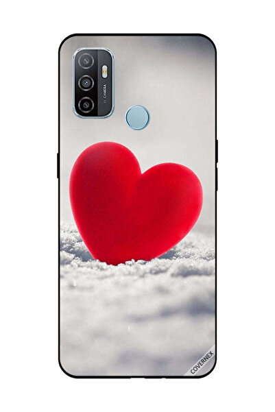 Covernex غطاء حماية لهاتف OPPO A53/A53S بتصميم قلب أحمر جميل