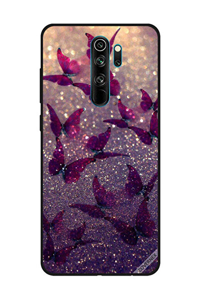 Covernex غطاء حماية لهاتف شاومي ريدمي نوت 8 برو بنقشة فراشات لامعة