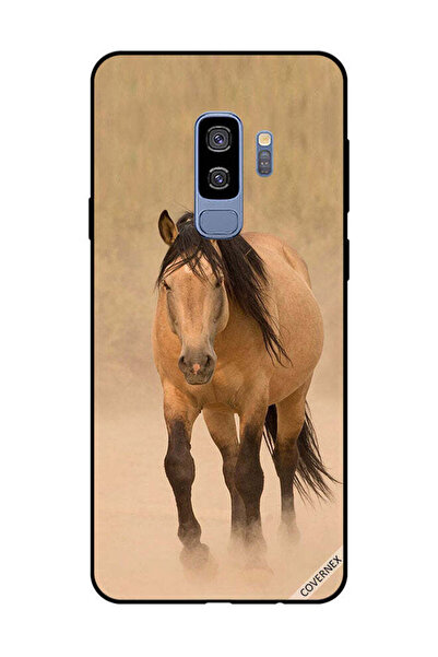 Covernex غطاء حماية لهاتف سامسونج جالاكسي S9 بلس - سباق الخيل البني
