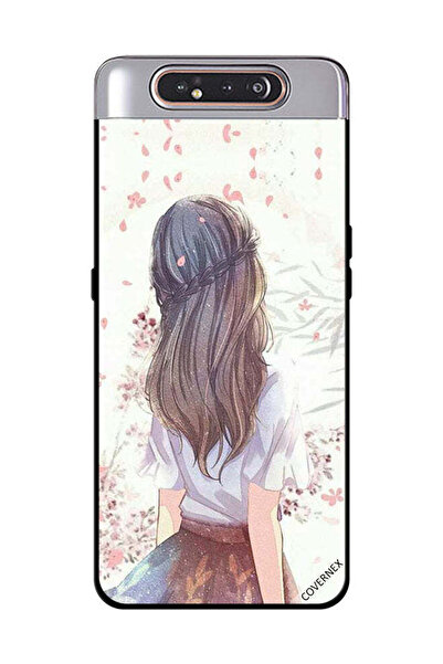 Covernex غطاء حماية لهاتف سامسونج جالاكسي A80 - فتاة لطيفة في تفكير عميق