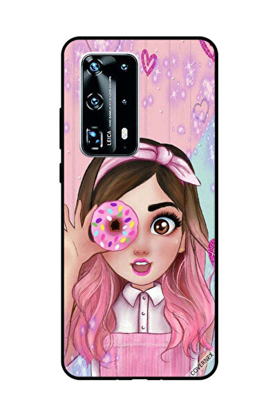 Covernex غطاء حماية لهاتف هواوي بي 40 برو بلس فتاة صغيرة لطيفة تحمل دونات