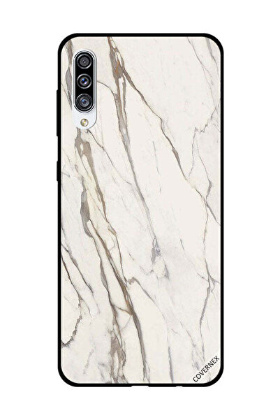 Covernex غطاء حماية لهاتف سامسونج جالاكسي A30s بنمط رخامي أبيض متشقق
