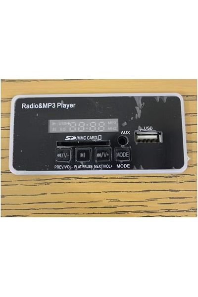 DLC راديو مزود بمنفذ بطاقة SD وبلوتوث ومنفذ USB ومنفذ AUX