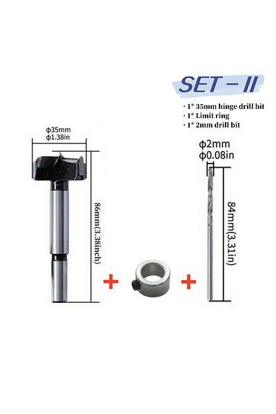 Choice Spare Bits Set 2 Woodworking Upgrade 35mm Concealed Hinge Jig Kit Hinge Boring Jig Drilling Guide Lo