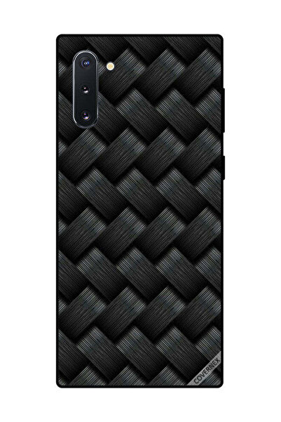 Covernex غطاء حماية لهاتف سامسونج جالكسي نوت 10 بنمط خطوط سوداء