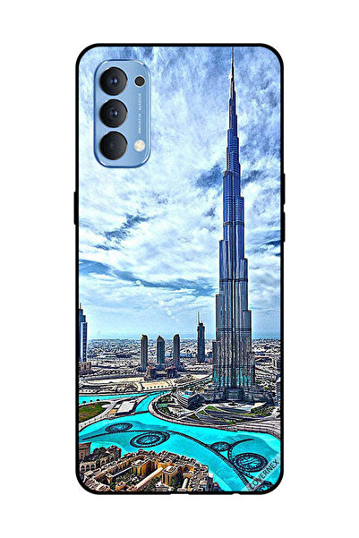 Covernex غطاء حماية لهاتف أوبو رينو 4 4G برج خليفة - غيوم مؤثرة