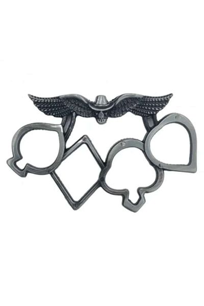 dalimag Pumnal Rozeta Tip Box, Model Inger al Mortii, Metal, Gri, 11 cm