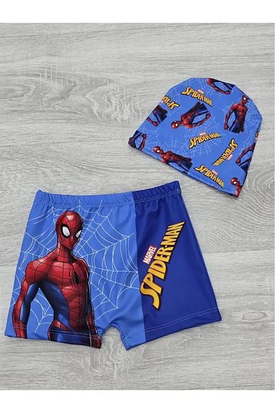YARENKİDS Boy's Character Patterned Swimwear Shorts with Belt
