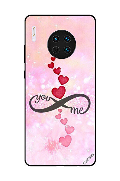 Covernex غطاء حماية لهاتف هواوي ميت 30 - قلوب حمراء ووردية - يو إنفينيتي مي