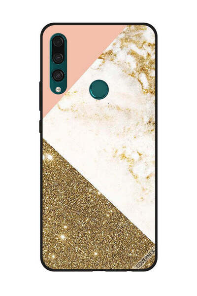 Covernex Protective Case Cover For Huawei Y9 Prime 2019 Golden Glitter & Matb...