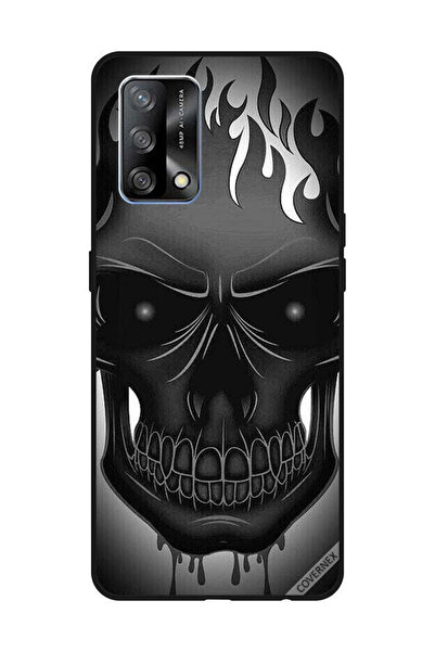 Covernex غطاء حماية لهاتف OPPO A74/F19 4G برسومات جمجمة