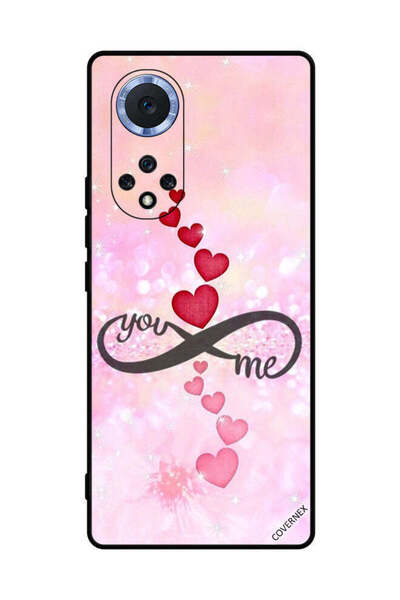 Covernex غطاء حماية لهاتف هواوي نوفا 9 - قلوب حمراء ووردية - يو إنفينيتي مي