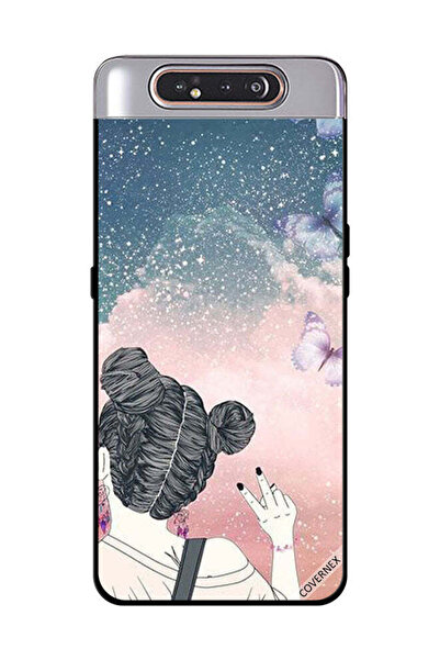 Covernex Protective Case Cover For Samsung Galaxy A80 Girl Making Victory Sign