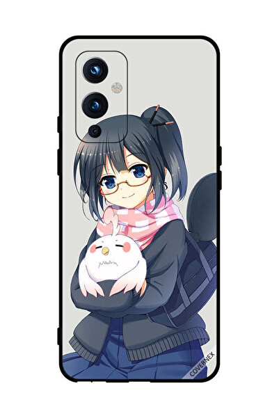 Covernex غطاء حماية لهاتف OnePlus 9 فتاة تحمل حيوانًا أليفًا