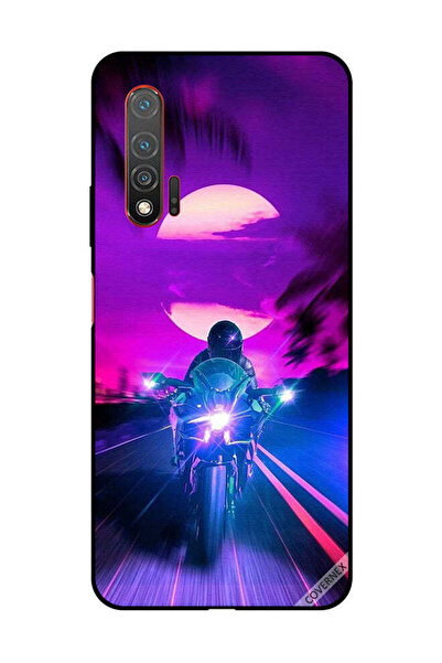 Covernex غطاء حماية لهاتف هواوي نوفا 6 5G - راكب الدراجة النارية يترك القمر خلفه