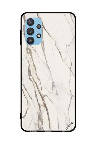 Covernex غطاء حماية لهاتف سامسونج جالاكسي M32 5G بنمط رخامي أبيض متشقق