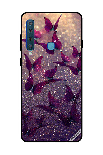 Covernex غطاء حماية لهاتف سامسونج جالاكسي A9 2018 بنقشة فراشات لامعة