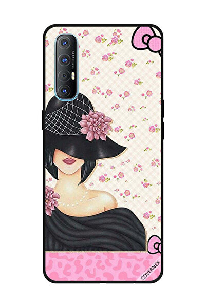 Covernex غطاء حماية لهاتف OPPO Reno 3 Pro - فتاة ذات قبعة سوداء