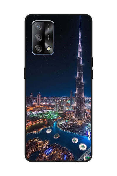 Covernex غطاء حماية لهاتف OPPO A74/F19 4G منظر ليلي لوسط المدينة